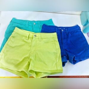 Old navy short bundle size 4 wow jean shorts - Blue, Green, and Teal